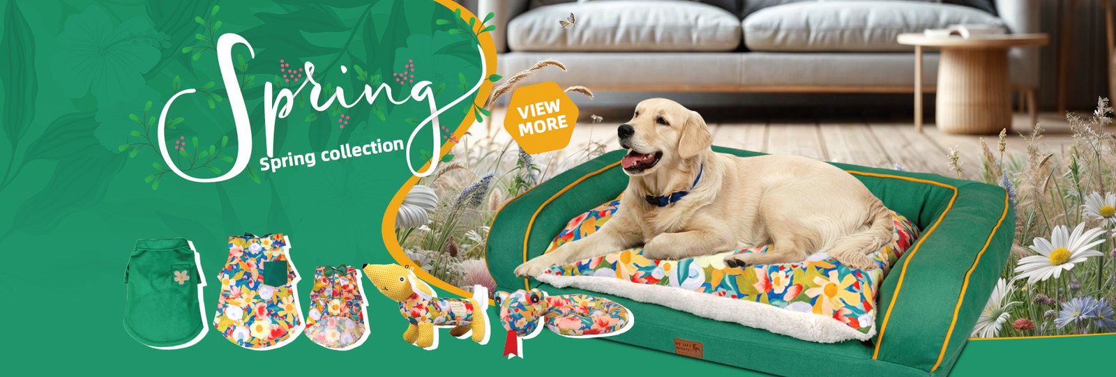 Rena Pet seasonal pet collection with dog bed, apparel and toys